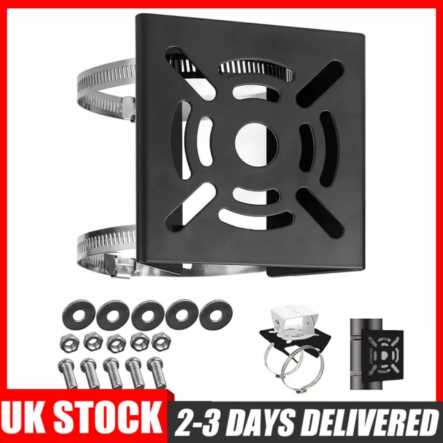 Metal Vertical Pole Mount Bracket With Loops For Security CCTV Camera Universal