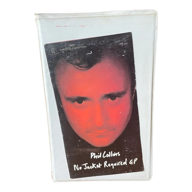 Phil Collins: No Jacket Required EP VHS - GC/Concert/Ex Rental 🐙