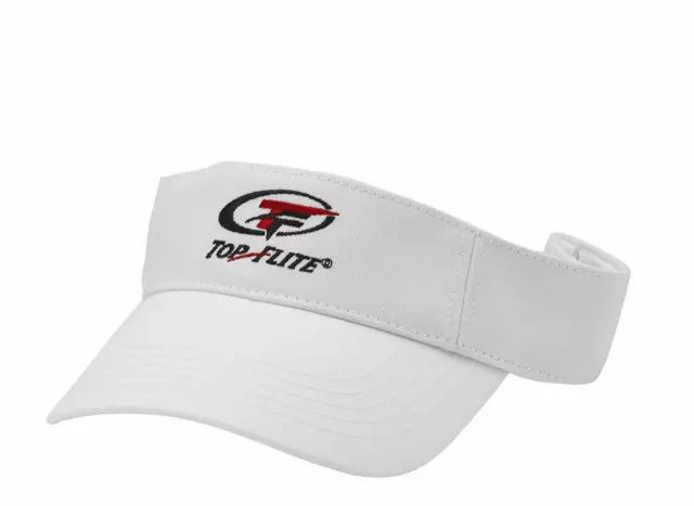 Nuovo TOP FLITE Golf Sole Visiera. Bianco