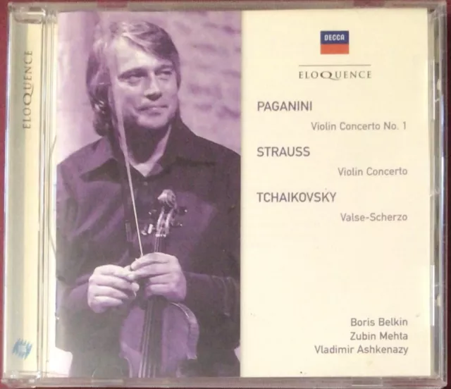 Paganini: Violin Concerto No. 1 - Strauss - Tchaikovsky - Valse-scherzo - CD