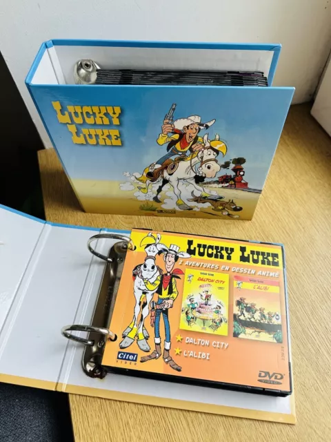 Lot de 40 dessins animés lucky luke dvd Rangement Facile En Classeur
