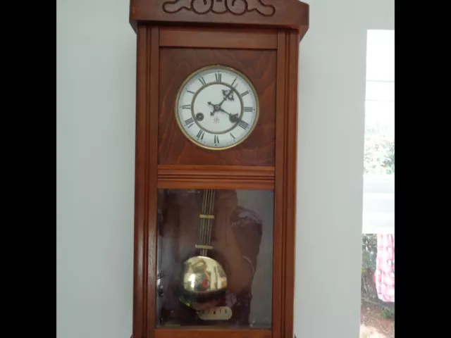 oak cased Junghans wall clock striking seller refurbished FWO