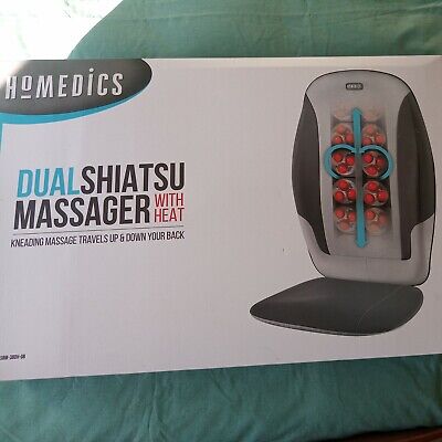 Silla de masaje de espalda portátil HoMedics SBM-380H-GB doble Shiatsu
