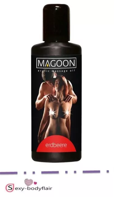 ♥(147,20€/1L) ♥ 50ml/100ml Magoon Erdbeere Massageöl Erotik Partnermassage