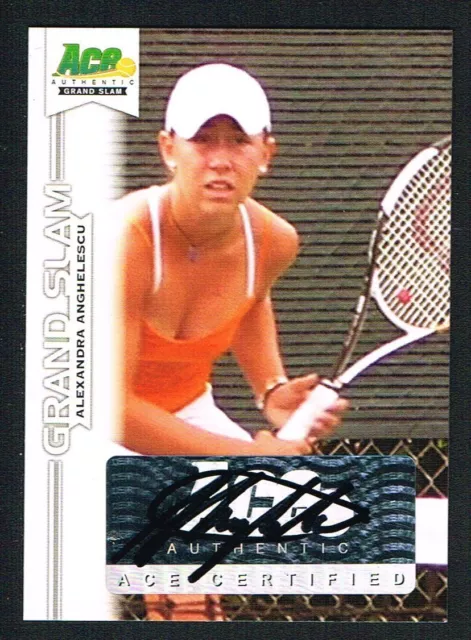 Alexandra Anghelescu signed autograph auto 2013 Ace Authentic Grand Slam Tennis