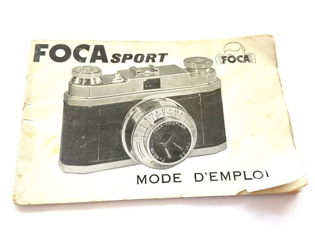 Mode D'emploi Photo Cinema Foca Sport