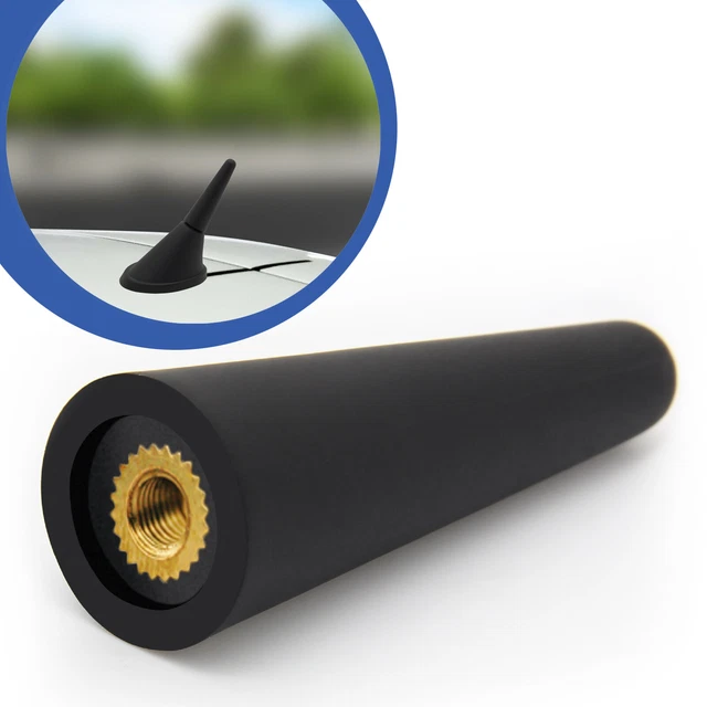 Antenna Auto Universale 28cm AM/FM - Gomma Flessibile, Con Viti M4 M5 M6, Per Autoradio - Foto 3