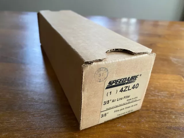 NEW In Box ~ Speedaire 4ZL40 Air Line Filter 3/8" (FREE SHIPPING)