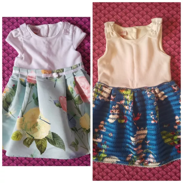 Ted Baker Baby Girl Oasis Rose Floral dress set bundle size 18-24 months