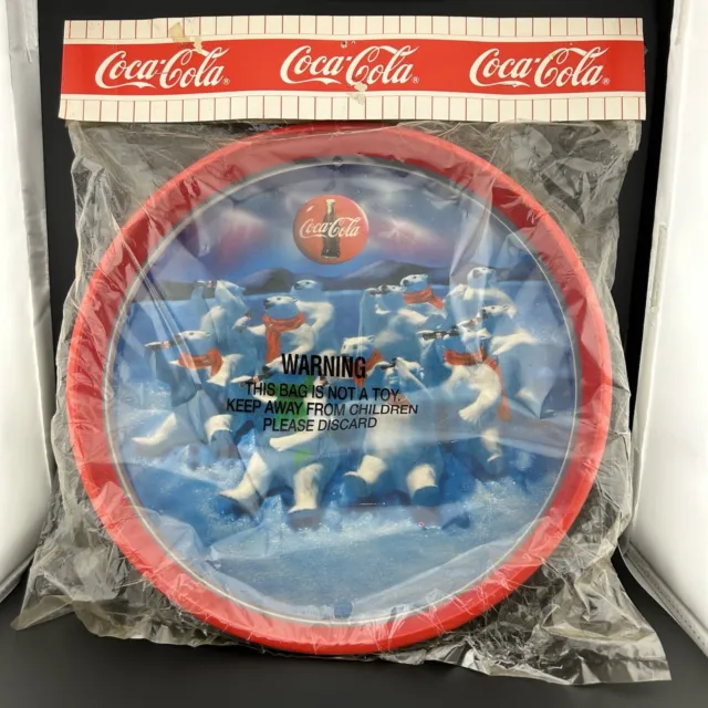 Coca Cola Polar Bears Serving Advertising Tray - ©️ 1993 - Original Package