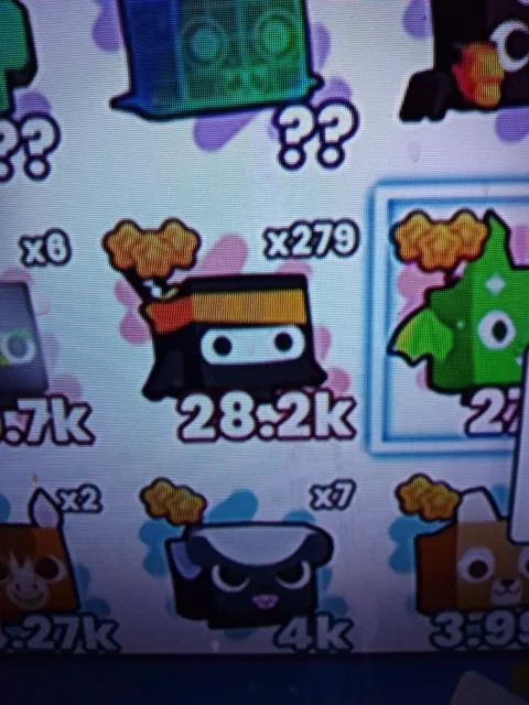 Roblox Pet Sim 99 Ninja Maskot Mythical X50 28.2k