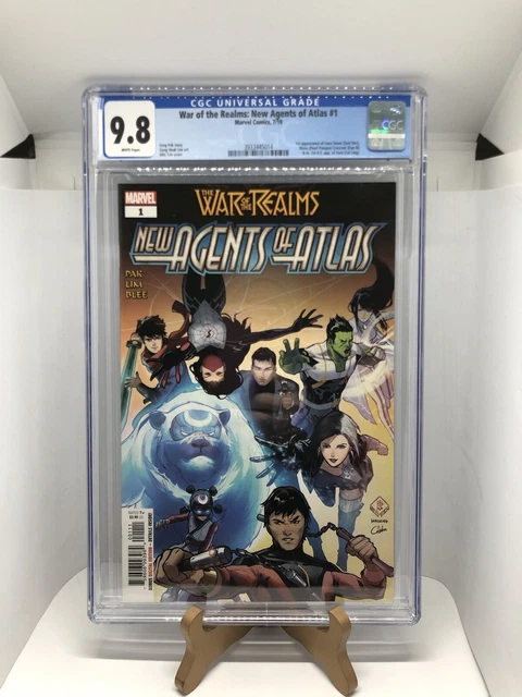 War of the Realms New Agents Atlas #1 CGC 9.8 1st Wave,Aero,Luna Snow,Crescent