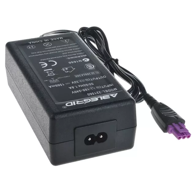 AC Adapter for HP OfficeJet 6500 Wireless All-In-One Inkjet Printer Power Cord 3
