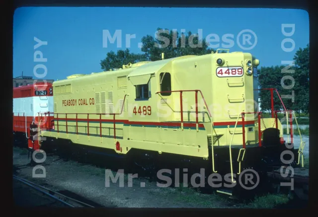 Original Slide Peabody Coal Co. Fresh Paint GP9 4489 E. Moline IL 1981