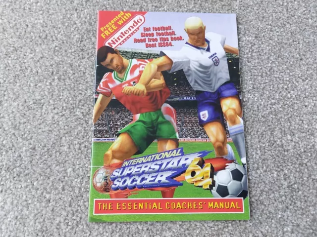 INTERNATIONAL SUPERSTAR SOCCER 64 N64 NINTENDO Magazine Booklet Coaches Manual