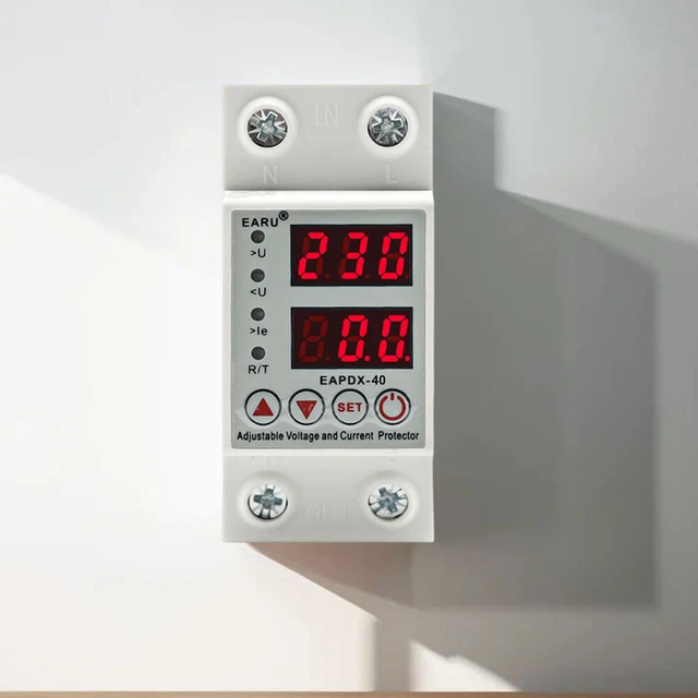 Akozon Interruttore Di Protezione Sottotensione 12V Con Display LED, Controller Di Taglio Per Batteria, Regolabile 3-120V 20A - 3