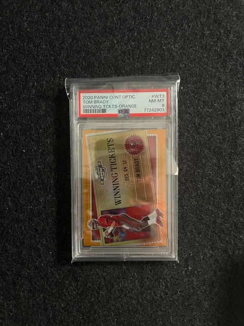 2020 Panini Contenders Optic Winning Tickets Orange /50 Tom Brady #WT3 Buccaneer