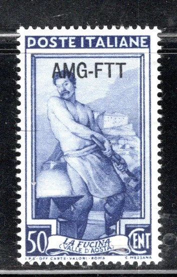 Italy Trieste  Europe  Overprint A.m.g. F.t.t. Stamp  Mint Hinged   Lot 612Aa