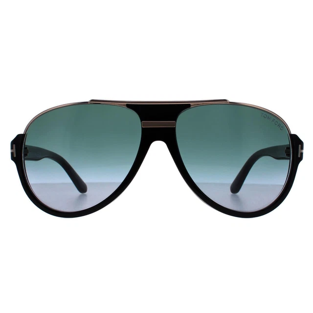 Tom Ford Sunglasses 0334 Dimitry 01P Shiny Black Green Gradient