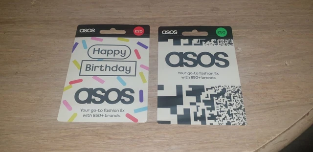 ASOS Vouchers £50 & £20