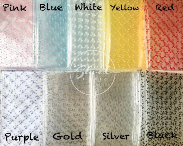 ShredAstic® Dot Clear Florist Cellophane Gift Wrap Film Hampers 3m Free Ribbon