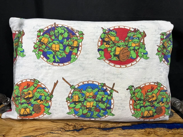 Funda de almohada vintage años 80 Nickelodeon Teenage Mutant Ninja Turtles