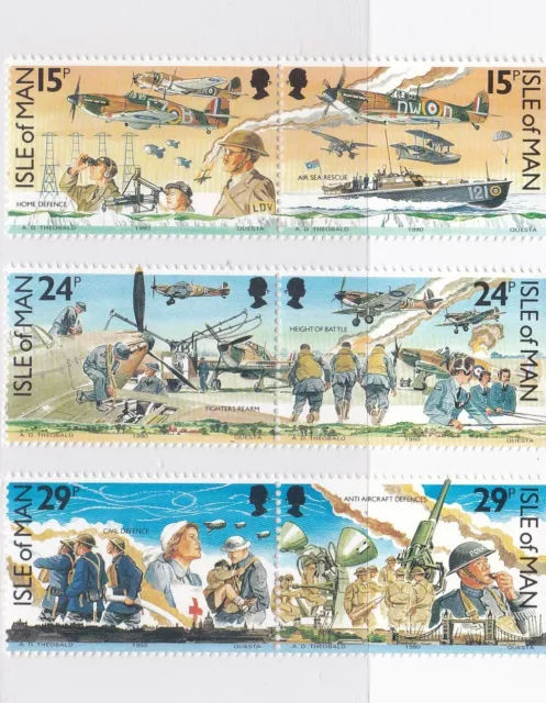 Isle of Man - 1990 50th Anniversary of the Battle of Britain - Stamps MNH