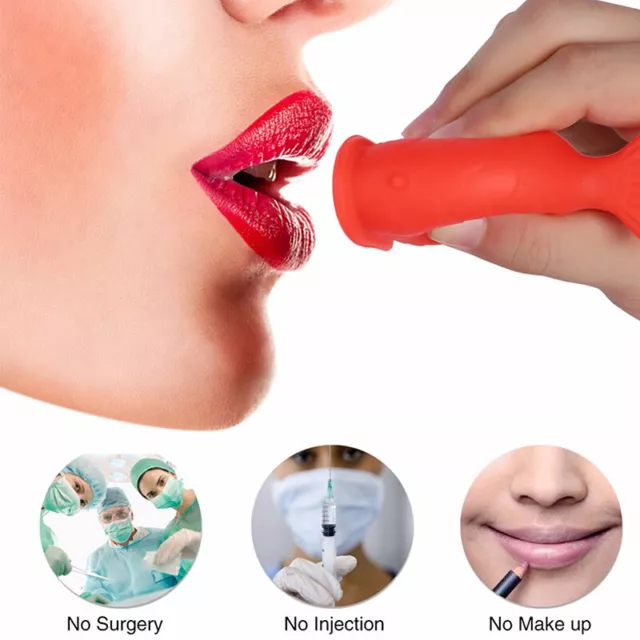 Women Sexy Full Lip Plumper Enhancer Lips Silicone Shape Tools Mouth Thicken-ID