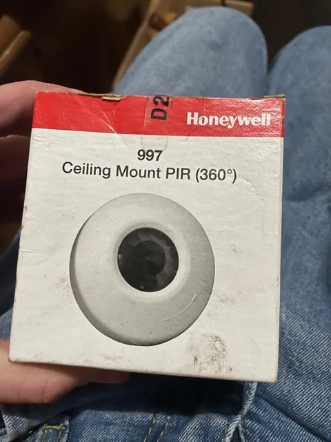 NEW Open Box Honeywell 997 Wired Ceiling Mount PIR Motion Sensor 360 Coverage