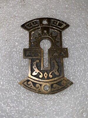 Antique Decorative Brass Eastlake Keyhole Cover