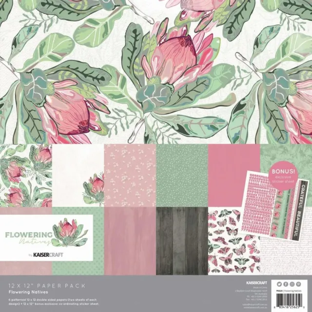 Kaisercraft Paper Pack 12"x12" - Flowering Natives