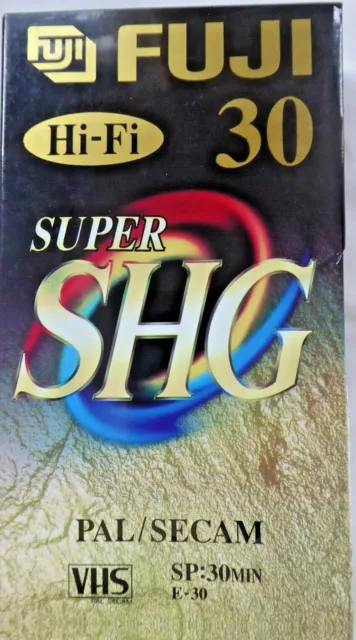 Fuji Hi-Fi 30 Super High Grade SHG Pal/Secam VHS Cassette Recording Tape