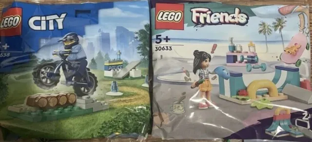 LEGO Friends  30633  And LEGO City 30638 Poly bag Brand New Sealed
