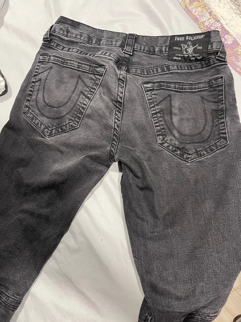 True Religion   Jean  Strecht   Slim Fit Black  Color Sz 33 X 32