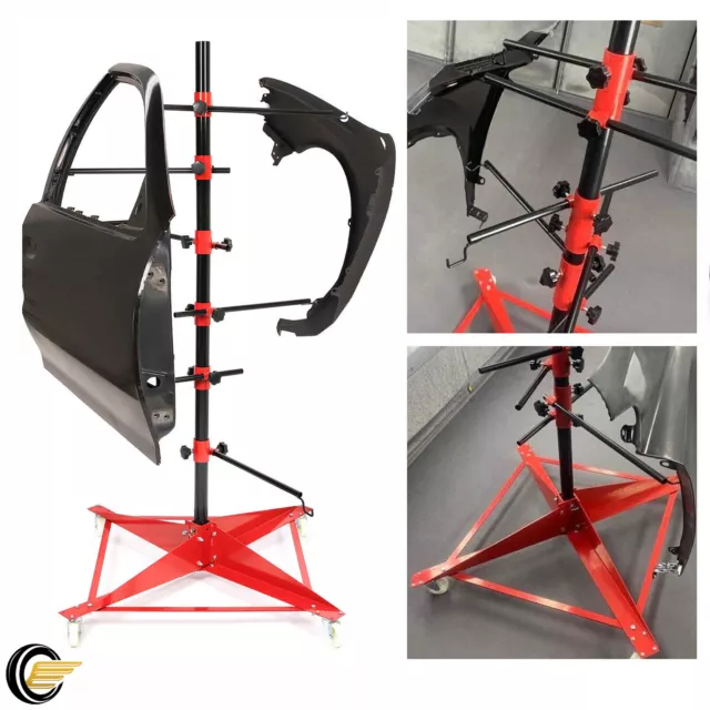 VEVOR Automotive Spray Painting Rack Stand, Auto Body Shop Paint Booth Hood Parts