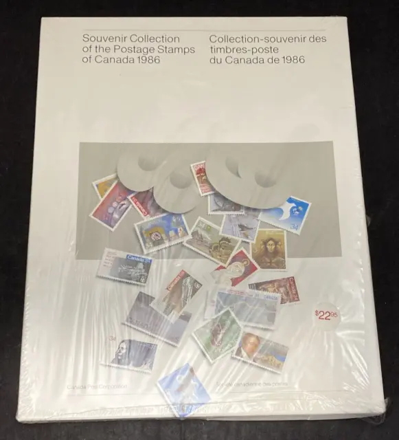 New Souvenir Collection of the Postage Stamps of Canada 1986 Book $19 Face Value