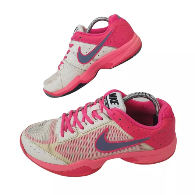 Nike Air Cage Court Womans Size UK 7 Trainers Shoes Hyper Pink & White