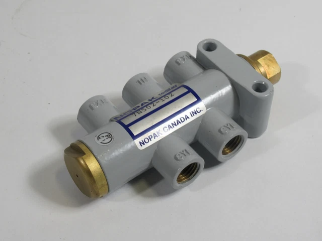 Nopak 7N502-102 Heavy Duty Brass Air Pilot Valve 5 Ports 1/4" ! NOP !