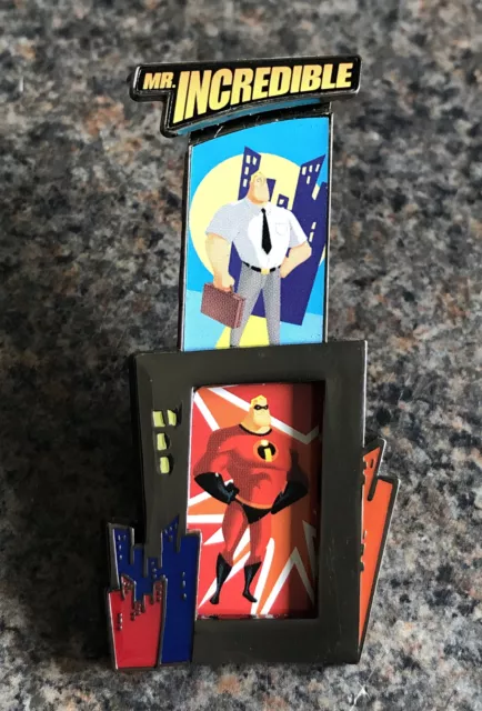 UK Disney Store - The Incredibles Bob Parr Slider Pin - Good Condition