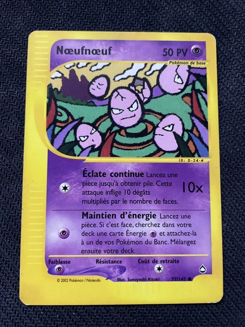 Noeufnoeuf Commune - Pokemon 77/147 Aquapolis Tres Bon Etat Fr