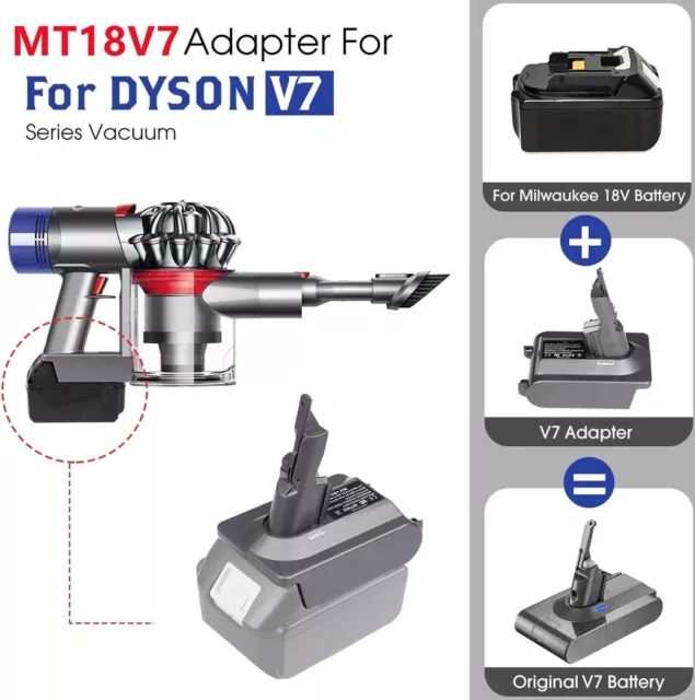 Konvertiert Für Dyson V7 V8 Akku Adapter Für Makita 18V Akku Konverter & Filter 3