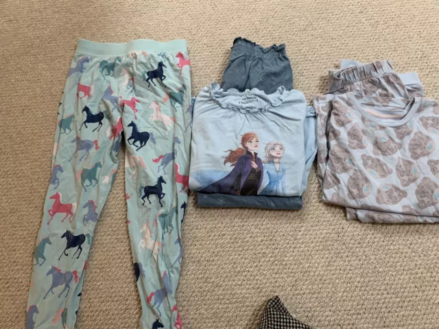 Girl Pyjamas Bundle 5-7 Years Old Frozen M&S
