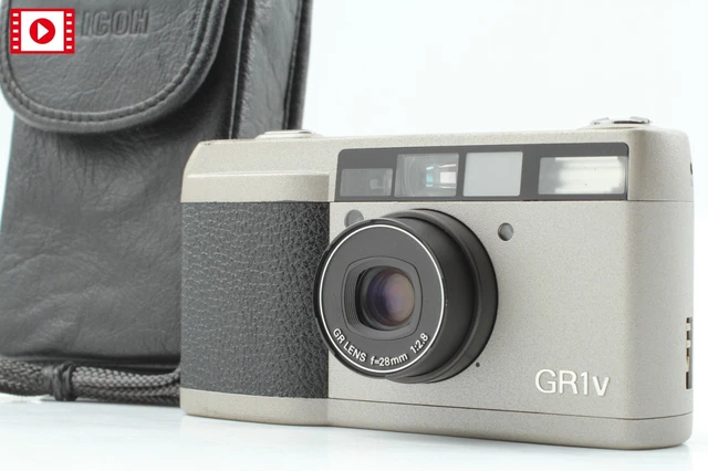 [Mint LCD Works] Ricoh GR1v Silver 35mm Point & Shoot Film Camera From JAPAN