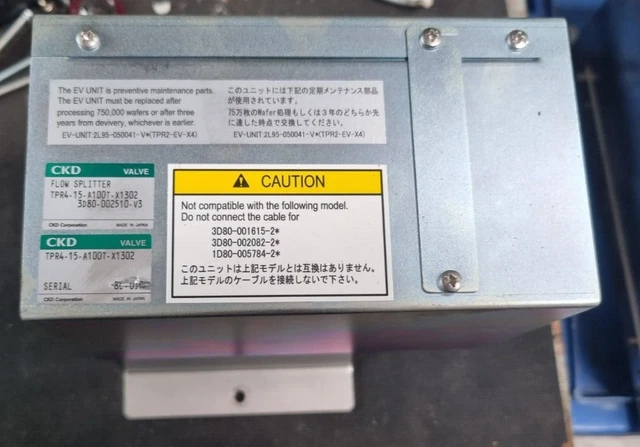 Ckd Tpr4-15-A100T-X1302 / 3D80-002510-V3 Parect Pressure Control Flow Splitter (