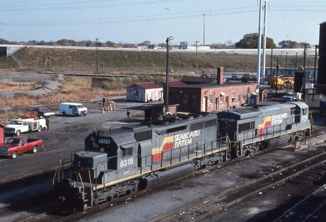 Duplicate Train Slide Seaboard SD-40 #8318  11/1988 Newport News