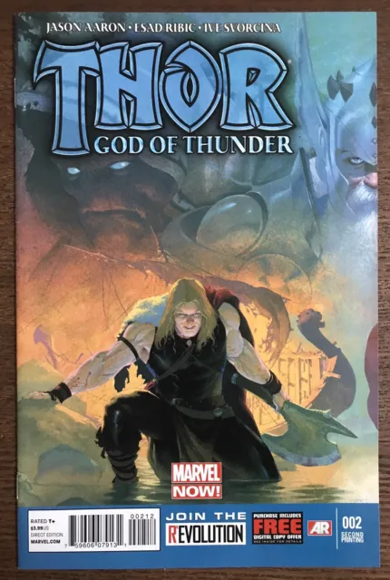 Thor God of Thunder #2 2012 2nd print Marvel Comic Book Second Printing Gorr