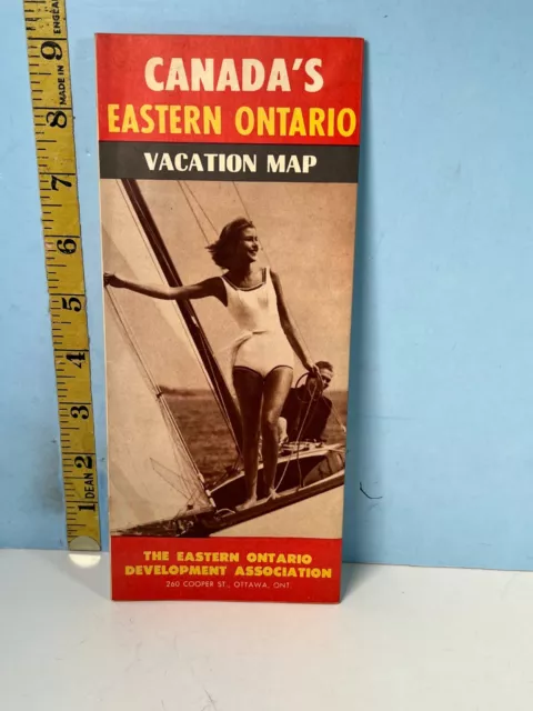 Vintage Eastern Ontario Vacation Map