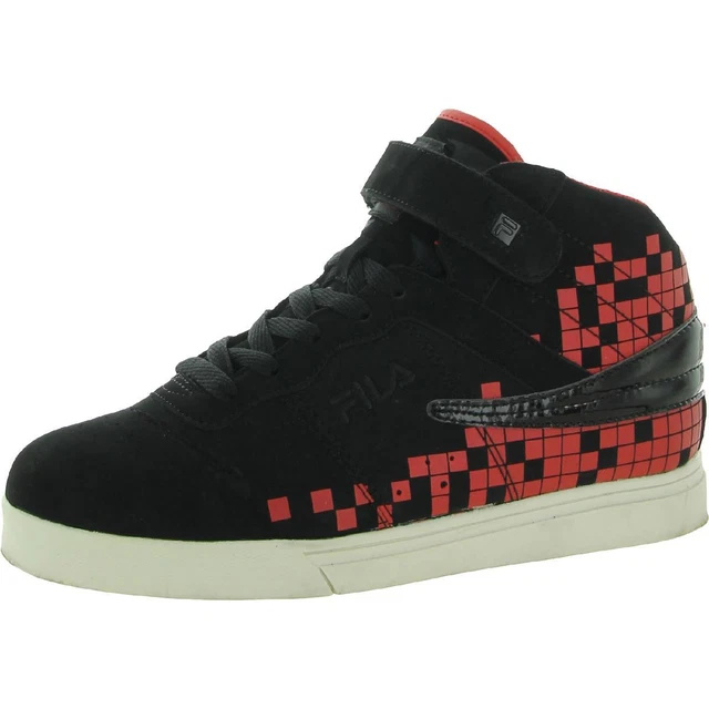 Fila Boys VULC 13 Digital Fade Black High Top Sneakers 6 Medium (D) Big Kid 5694