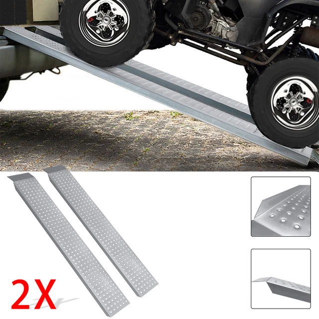 2 rampe di sollevamento acciaio rampa di carico rampa di carico binario di accesso coppia rampe di carico 135 cm