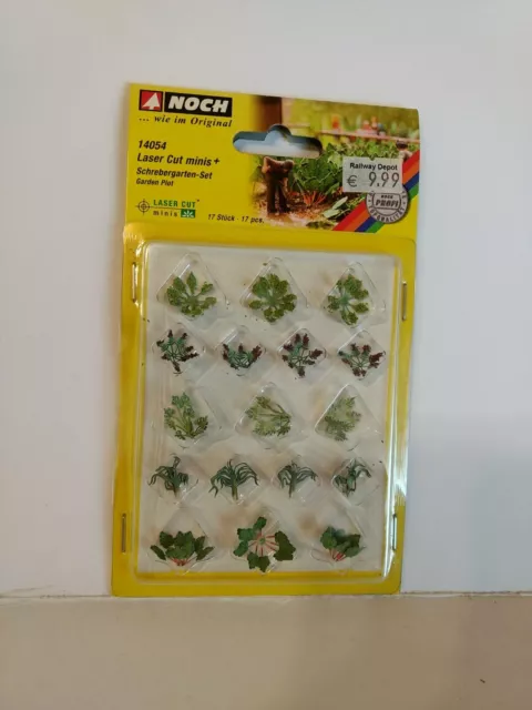 Noch  14054  Laser Cut minis ,, Schrebergarten - Set, 17 Stück